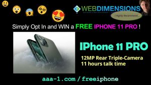 Win a FREE IPHONE 11 PRO